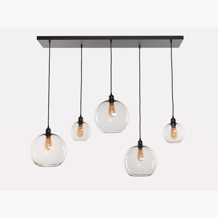 Realistisch Specificiteit verzonden Slots Décoration | Hanglamp voor 5 Lampen en 5 Globes