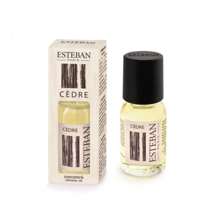 Bougie Parfumée Cèdre Esteban - Pot Verre Élégant Parfum D'Hiver